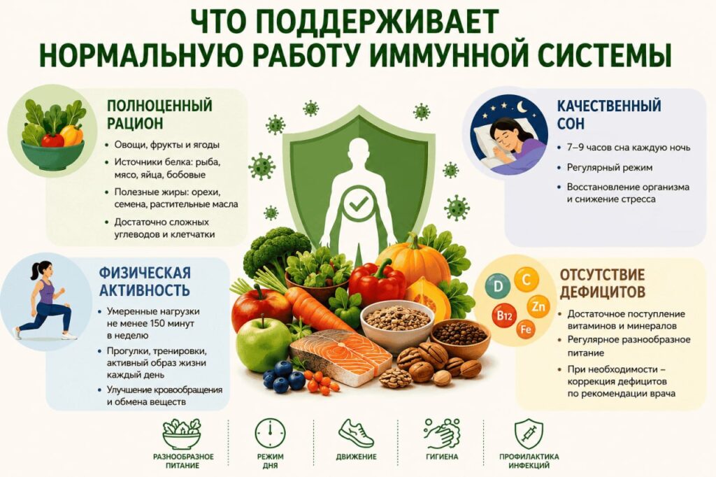 Что поддерживает иммунную систему Что помогает поддерживать иммунную систему